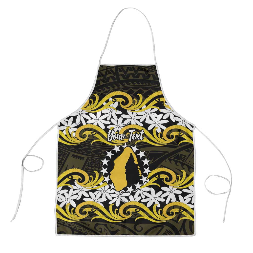 Personalised Cook Islands Aitutaki Apron Tiare Maori Polynesian Waves Tattoo