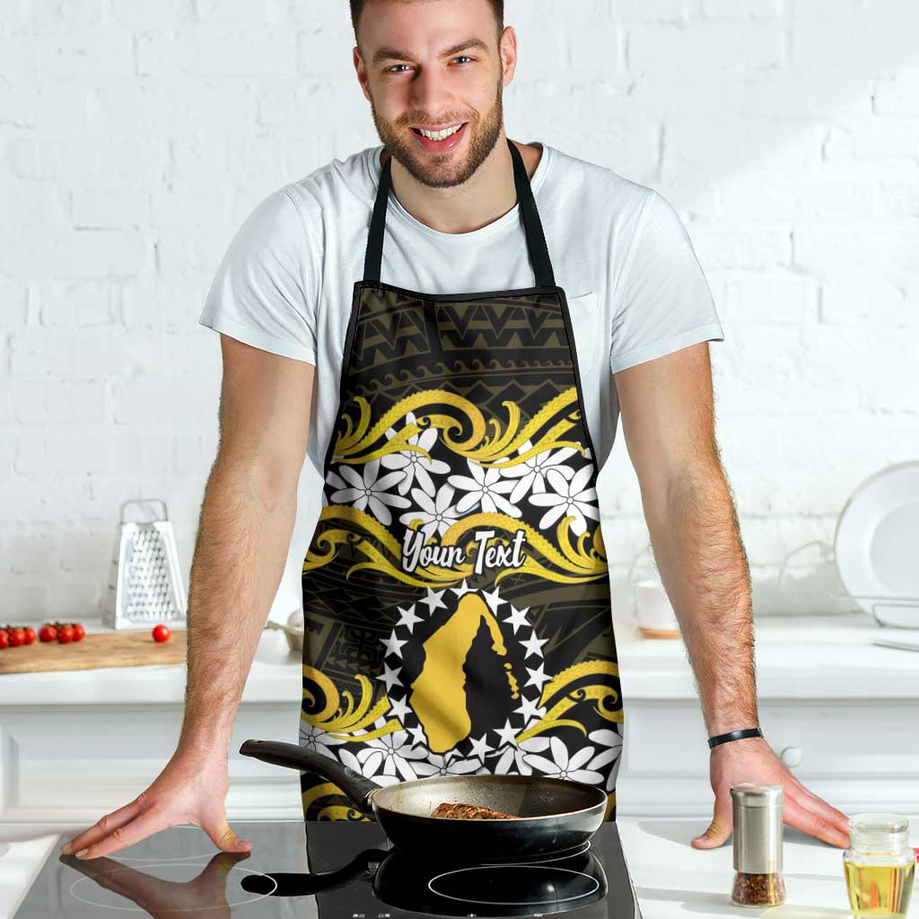 Personalised Cook Islands Aitutaki Apron Tiare Maori Polynesian Waves Tattoo LT14 - Polynesian Pride