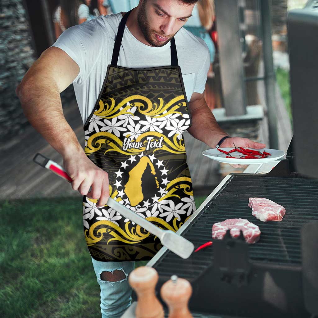 Personalised Cook Islands Aitutaki Apron Tiare Maori Polynesian Waves Tattoo LT14 - Polynesian Pride