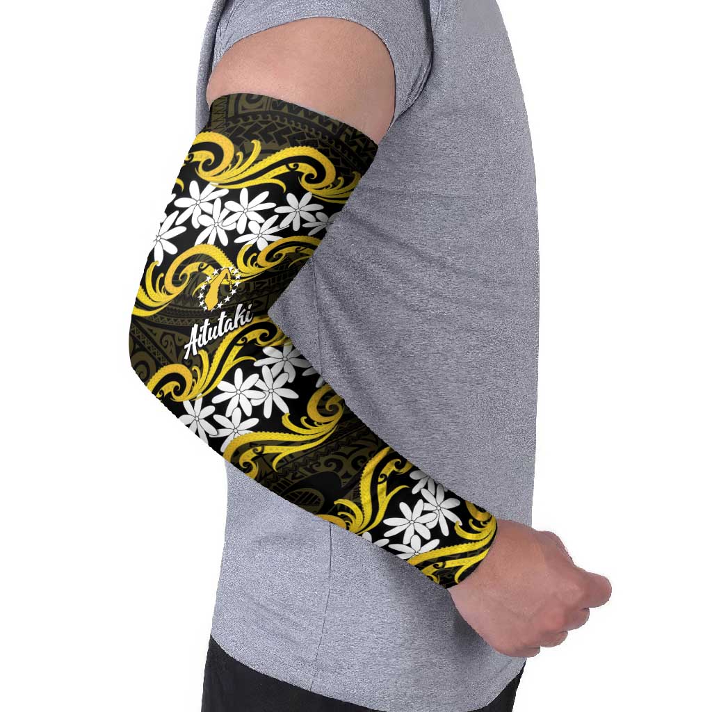 Personalised Cook Islands Aitutaki Arm Sleeves Tiare Maori Polynesian Waves Tattoo LT14 - Polynesian Pride