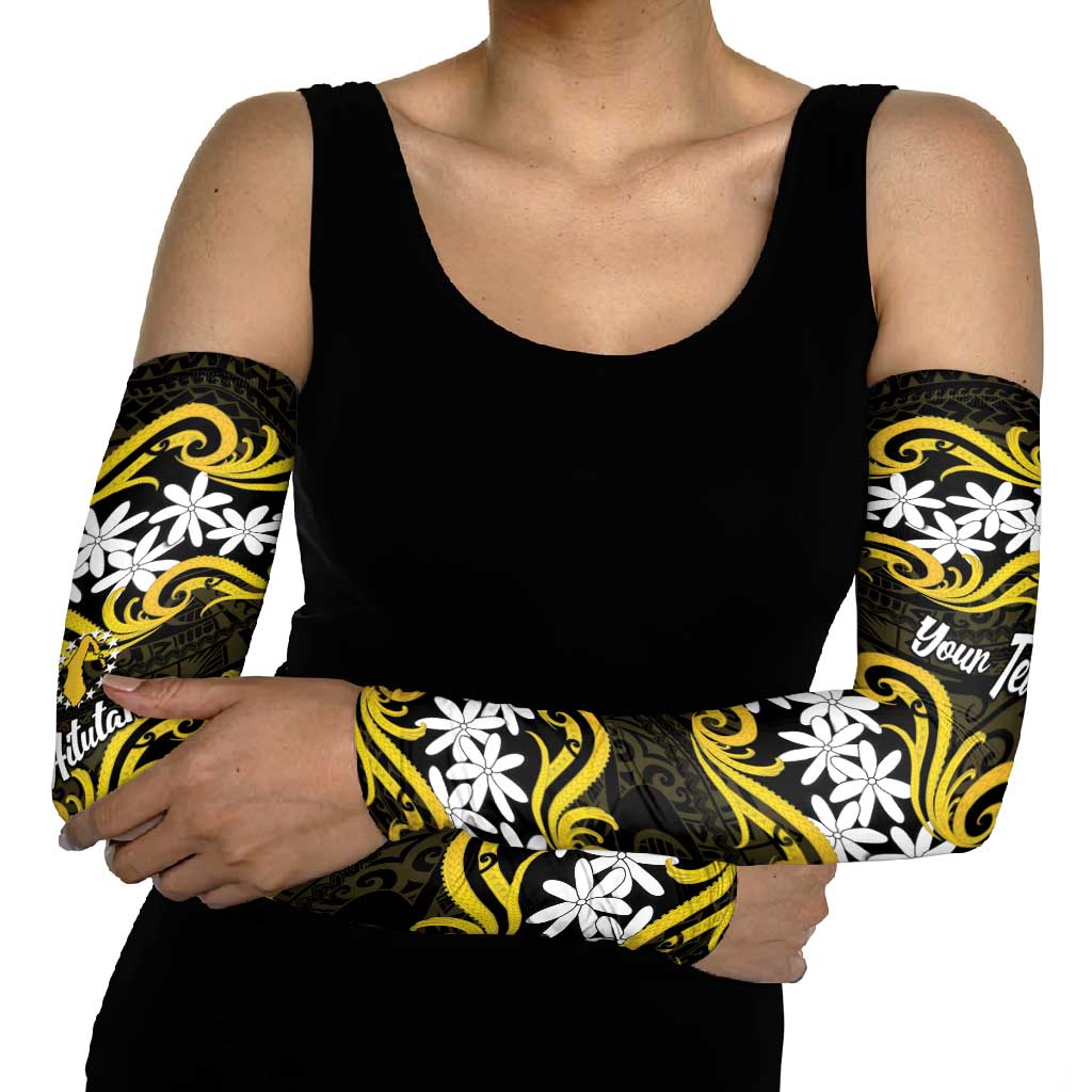 Personalised Cook Islands Aitutaki Arm Sleeves Tiare Maori Polynesian Waves Tattoo LT14 - Polynesian Pride
