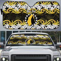 Personalised Cook Islands Aitutaki Auto Sun Shade Tiare Maori Polynesian Waves Tattoo