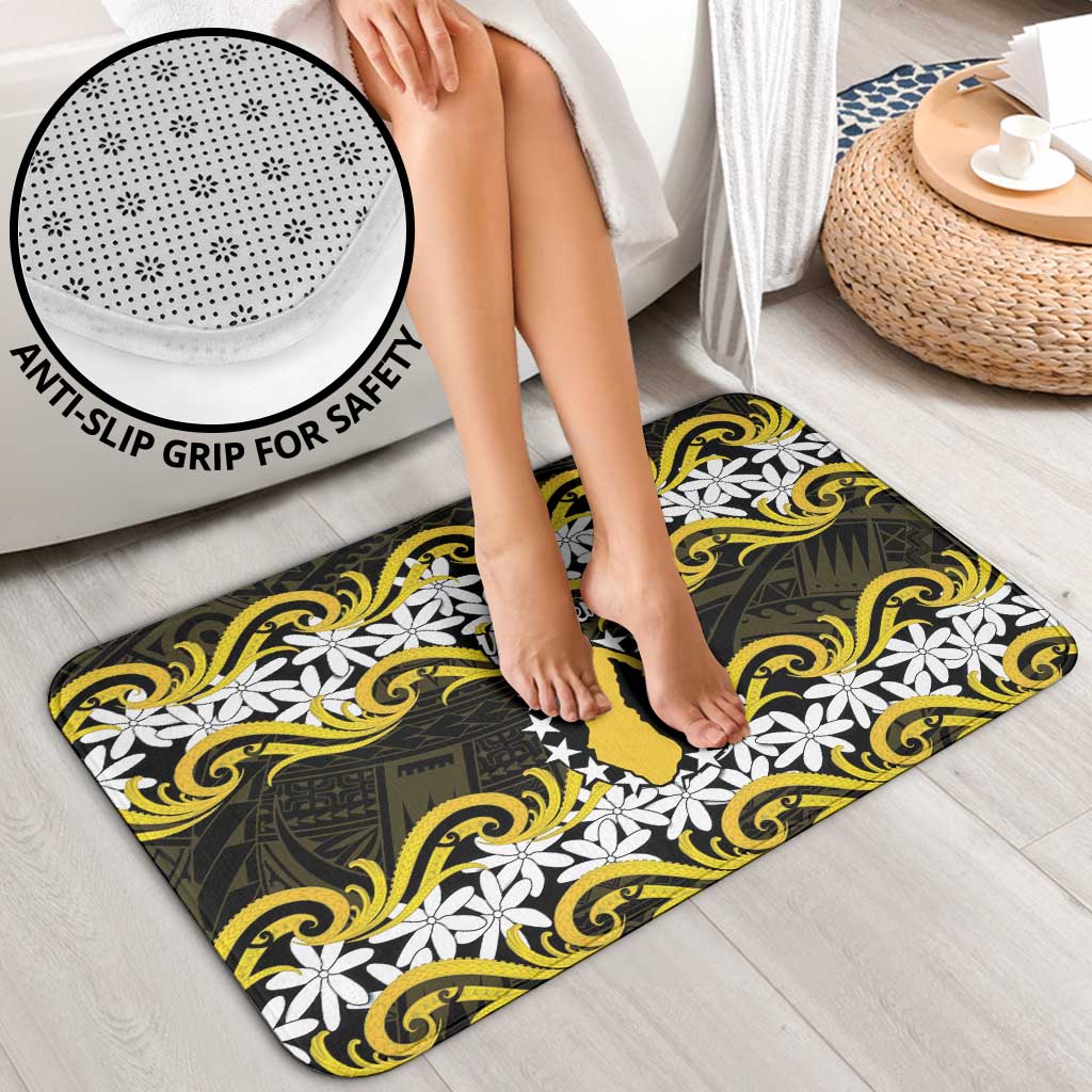Personalised Cook Islands Aitutaki Bathroom Set Tiare Maori Polynesian Waves Tattoo LT14 - Polynesian Pride