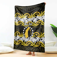 Personalised Cook Islands Aitutaki Blanket Tiare Maori Polynesian Waves Tattoo LT14 - Polynesian Pride
