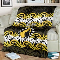Personalised Cook Islands Aitutaki Blanket Tiare Maori Polynesian Waves Tattoo LT14 - Polynesian Pride
