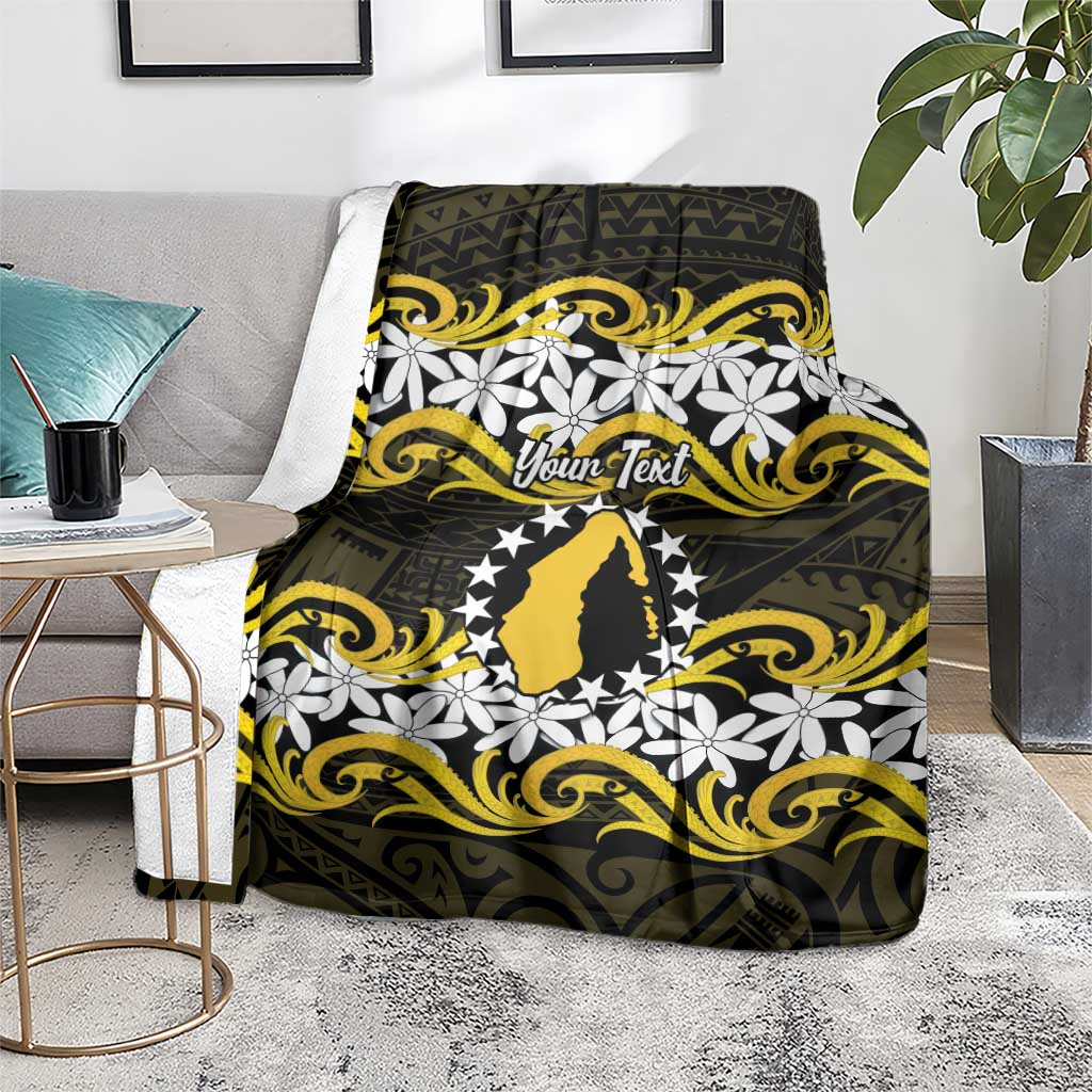 Personalised Cook Islands Aitutaki Blanket Tiare Maori Polynesian Waves Tattoo LT14 - Polynesian Pride