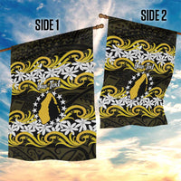 Personalised Cook Islands Aitutaki Garden Flag Tiare Maori Polynesian Waves Tattoo LT14 - Polynesian Pride
