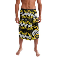 Personalised Cook Islands Aitutaki Lavalava Tiare Maori Polynesian Waves Tattoo LT14 Yellow - Polynesian Pride