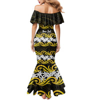 Personalised Cook Islands Aitutaki Mermaid Dress Tiare Maori Polynesian Waves Tattoo LT14 - Polynesian Pride