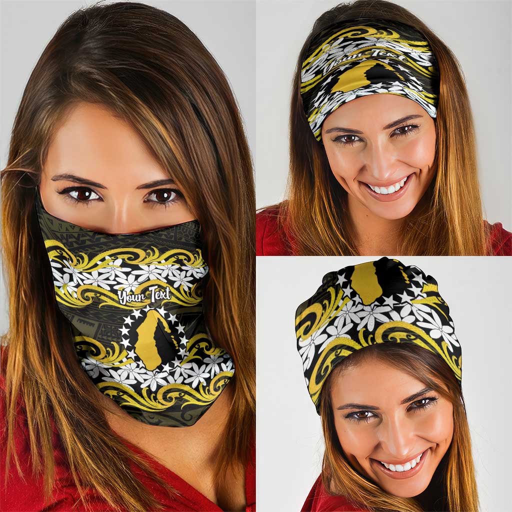 Personalised Cook Islands Aitutaki Neck Gaiter Tiare Maori Polynesian Waves Tattoo LT14 - Polynesian Pride