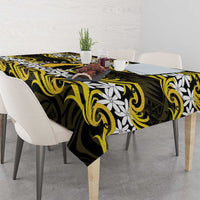 Personalised Cook Islands Aitutaki Tablecloth Tiare Maori Polynesian Waves Tattoo LT14 - Polynesian Pride