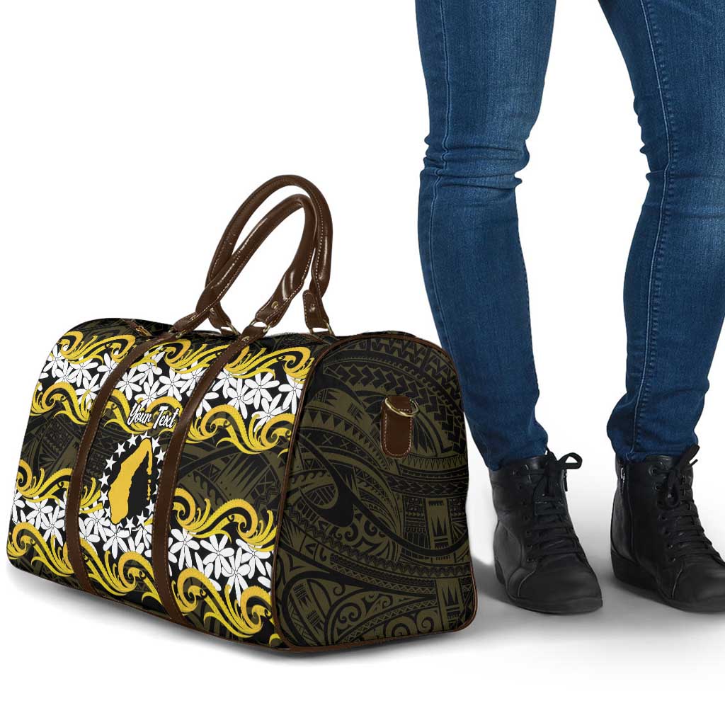 Personalised Cook Islands Aitutaki Travel Bag Tiare Maori Polynesian Waves Tattoo LT14 - Polynesian Pride