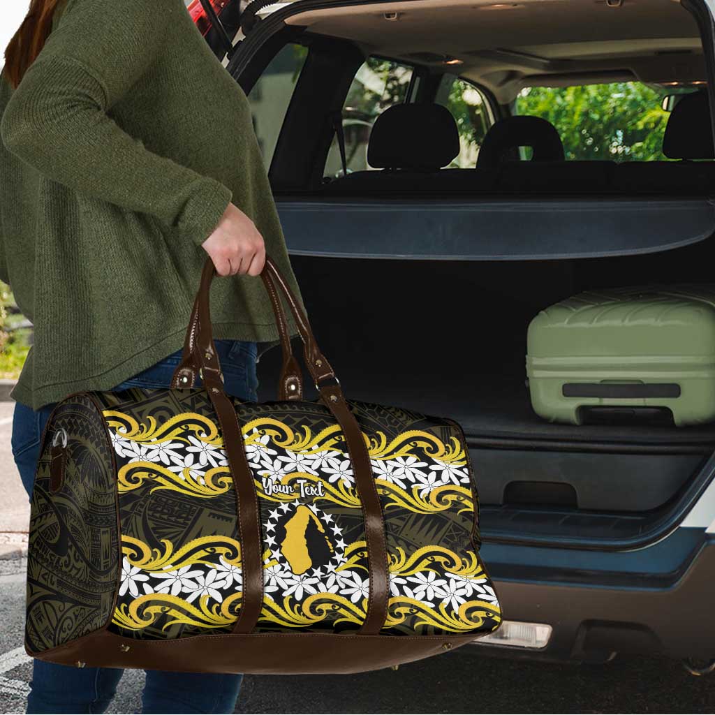 Personalised Cook Islands Aitutaki Travel Bag Tiare Maori Polynesian Waves Tattoo LT14 - Polynesian Pride