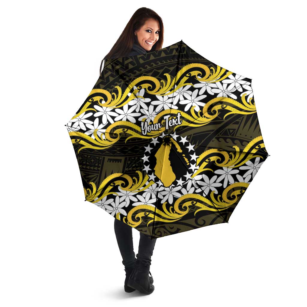 Personalised Cook Islands Aitutaki Umbrella Tiare Maori Polynesian Waves Tattoo LT14 - Polynesian Pride