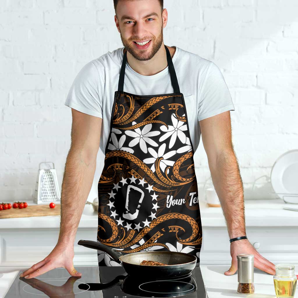 Personalised Cook Islands Rakahanga Apron Tiare Maori Polynesian Waves Tattoo LT14 - Polynesian Pride