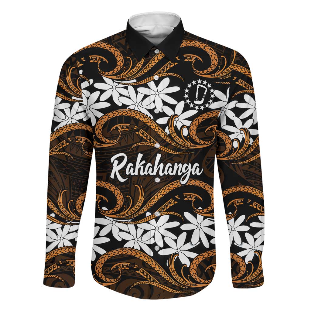 Personalised Cook Islands Rakahanga Family Matching Mermaid Dress and Hawaiian Shirt Tiare Maori Polynesian Waves Tattoo