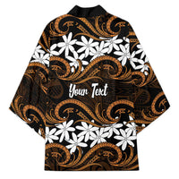 Personalised Cook Islands Rakahanga Kimono Tiare Maori Polynesian Waves Tattoo