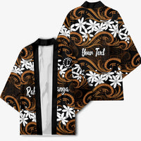 Personalised Cook Islands Rakahanga Kimono Tiare Maori Polynesian Waves Tattoo