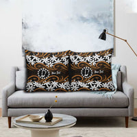 Personalised Cook Islands Rakahanga Pillow Cover Tiare Maori Polynesian Waves Tattoo LT14 - Polynesian Pride