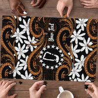 Personalised Cook Islands Rakahanga Puzzle Tiare Maori Polynesian Waves Tattoo LT14 - Polynesian Pride