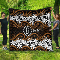 Personalised Cook Islands Rakahanga Quilt Tiare Maori Polynesian Waves Tattoo LT14 - Polynesian Pride