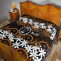 Personalised Cook Islands Rakahanga Quilt Tiare Maori Polynesian Waves Tattoo LT14 - Polynesian Pride