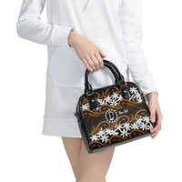 Personalised Cook Islands Rakahanga Shoulder Handbag Tiare Maori Polynesian Waves Tattoo LT14 - Polynesian Pride