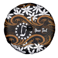 Personalised Cook Islands Rakahanga Spare Tire Cover Tiare Maori Polynesian Waves Tattoo LT14 - Polynesian Pride