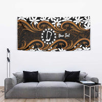 Personalised Cook Islands Rakahanga Tapestry Tiare Maori Polynesian Waves Tattoo LT14 - Polynesian Pride