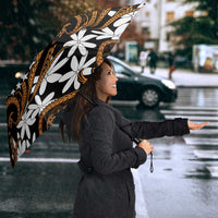 Personalised Cook Islands Rakahanga Umbrella Tiare Maori Polynesian Waves Tattoo LT14 - Polynesian Pride
