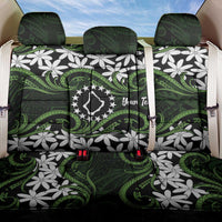Personalised Cook Islands Palmerston Back Car Seat Cover Tiare Maori Polynesian Waves Tattoo LT14 One Size Green - Polynesian Pride