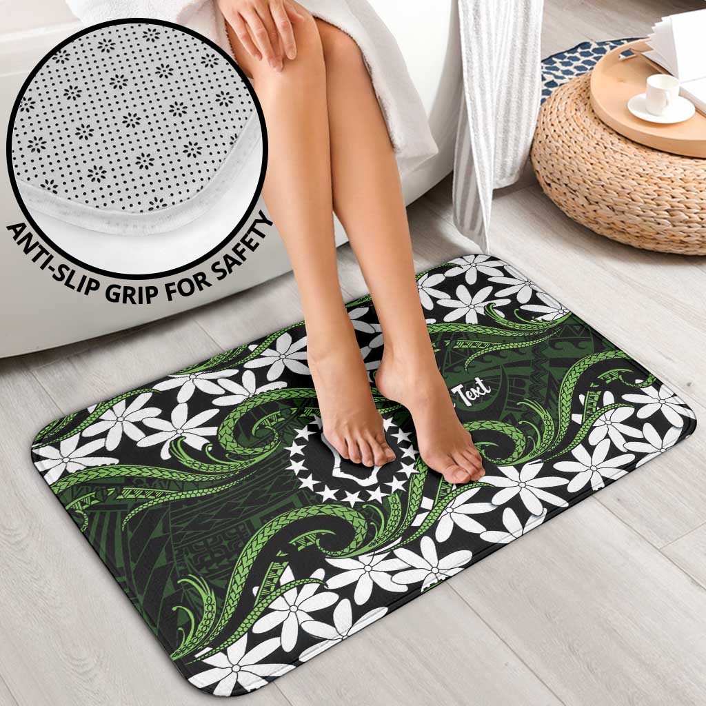 Personalised Cook Islands Palmerston Bathroom Set Tiare Maori Polynesian Waves Tattoo LT14 - Polynesian Pride