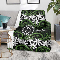 Personalised Cook Islands Palmerston Blanket Tiare Maori Polynesian Waves Tattoo LT14 - Polynesian Pride