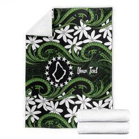 Personalised Cook Islands Palmerston Blanket Tiare Maori Polynesian Waves Tattoo LT14 - Polynesian Pride