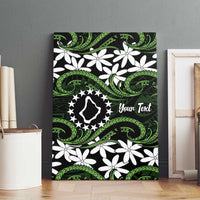Personalised Cook Islands Palmerston Canvas Wall Art Tiare Maori Polynesian Waves Tattoo LT14 - Polynesian Pride