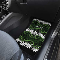 Personalised Cook Islands Palmerston Car Mats Tiare Maori Polynesian Waves Tattoo LT14 - Polynesian Pride