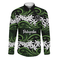 Personalised Cook Islands Palmerston Family Matching Puletasi and Hawaiian Shirt Tiare Maori Polynesian Waves Tattoo