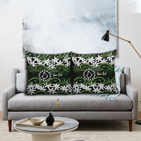 Personalised Cook Islands Palmerston Pillow Cover Tiare Maori Polynesian Waves Tattoo LT14 - Polynesian Pride