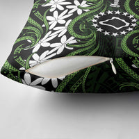 Personalised Cook Islands Palmerston Pillow Cover Tiare Maori Polynesian Waves Tattoo LT14 - Polynesian Pride