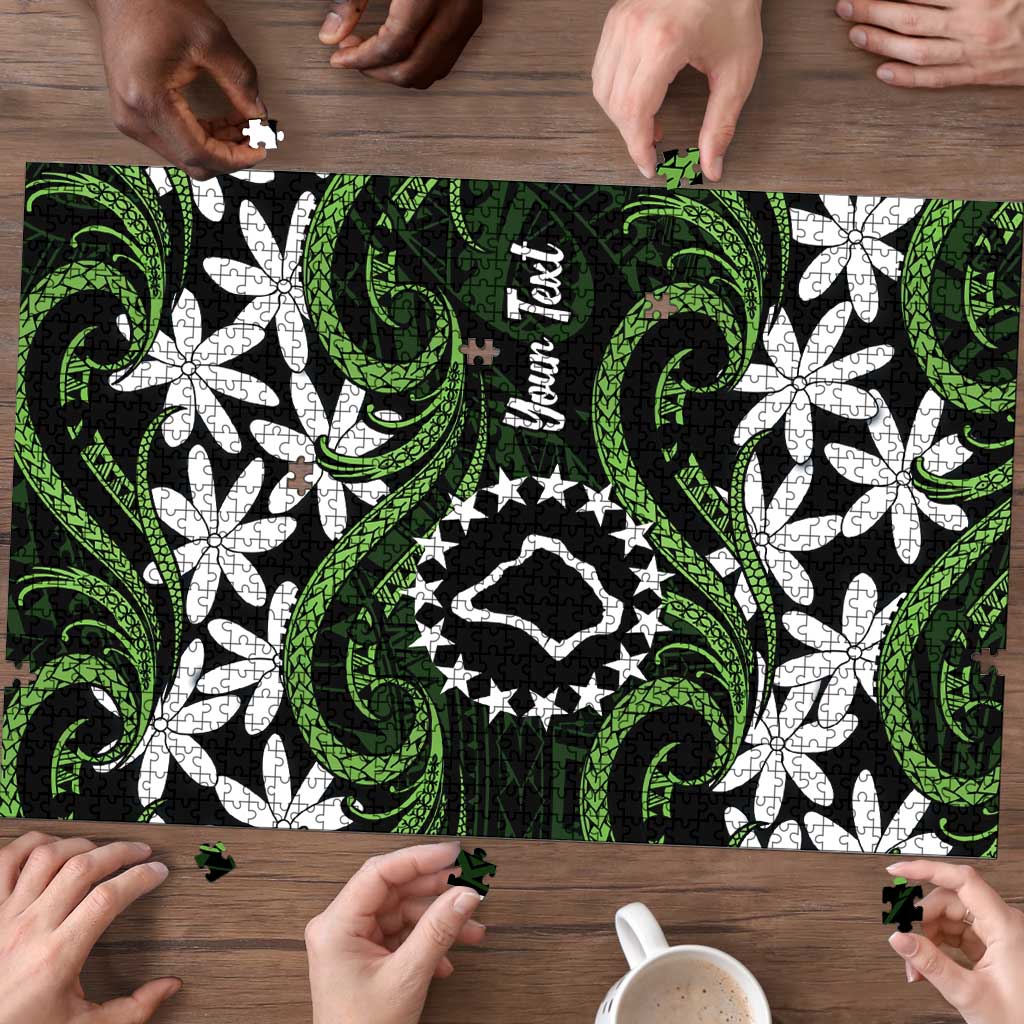 Personalised Cook Islands Palmerston Puzzle Tiare Maori Polynesian Waves Tattoo LT14 - Polynesian Pride