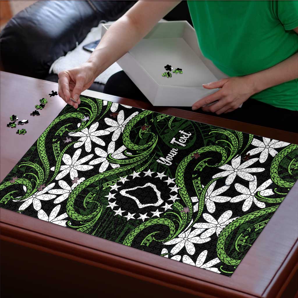 Personalised Cook Islands Palmerston Puzzle Tiare Maori Polynesian Waves Tattoo LT14 - Polynesian Pride
