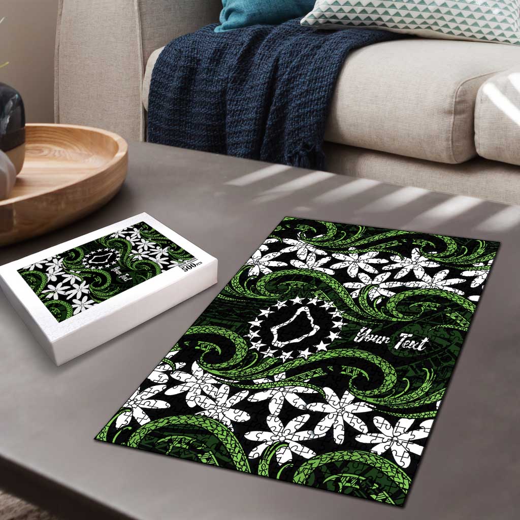 Personalised Cook Islands Palmerston Puzzle Tiare Maori Polynesian Waves Tattoo LT14 - Polynesian Pride