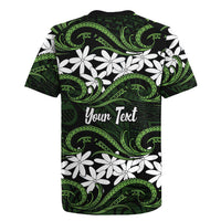 Personalised Cook Islands Palmerston Rugby Jersey Tiare Maori Polynesian Waves Tattoo LT14 - Polynesian Pride