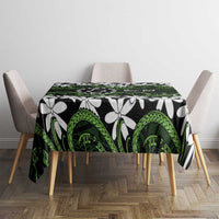 Personalised Cook Islands Palmerston Tablecloth Tiare Maori Polynesian Waves Tattoo LT14 - Polynesian Pride