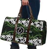 Personalised Cook Islands Palmerston Travel Bag Tiare Maori Polynesian Waves Tattoo LT14 - Polynesian Pride