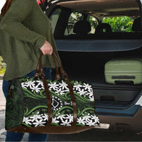 Personalised Cook Islands Palmerston Travel Bag Tiare Maori Polynesian Waves Tattoo LT14 - Polynesian Pride