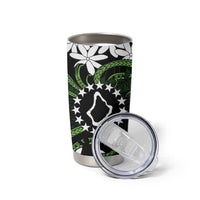 Personalised Cook Islands Palmerston Tumbler Cup Tiare Maori Polynesian Waves Tattoo LT14 - Polynesian Pride