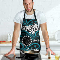 Personalised Cook Islands Penrhyn Atoll Apron Tiare Maori Polynesian Waves Tattoo LT14 - Polynesian Pride
