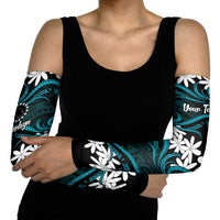 Personalised Cook Islands Penrhyn Atoll Arm Sleeves Tiare Maori Polynesian Waves Tattoo