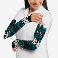 Personalised Cook Islands Penrhyn Atoll Arm Sleeves Tiare Maori Polynesian Waves Tattoo
